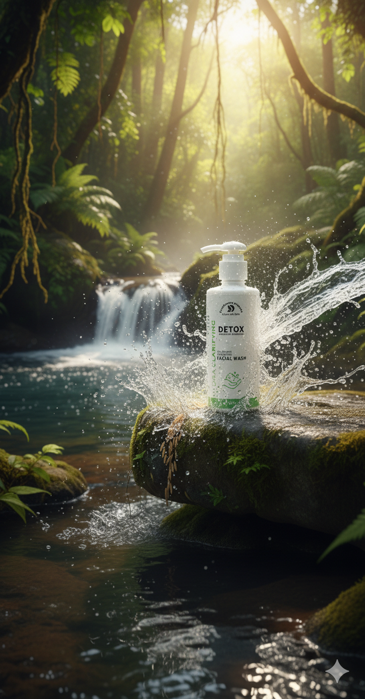 Detox Facial Wash – Organic Deep Cleansing & Purifying Face Wash