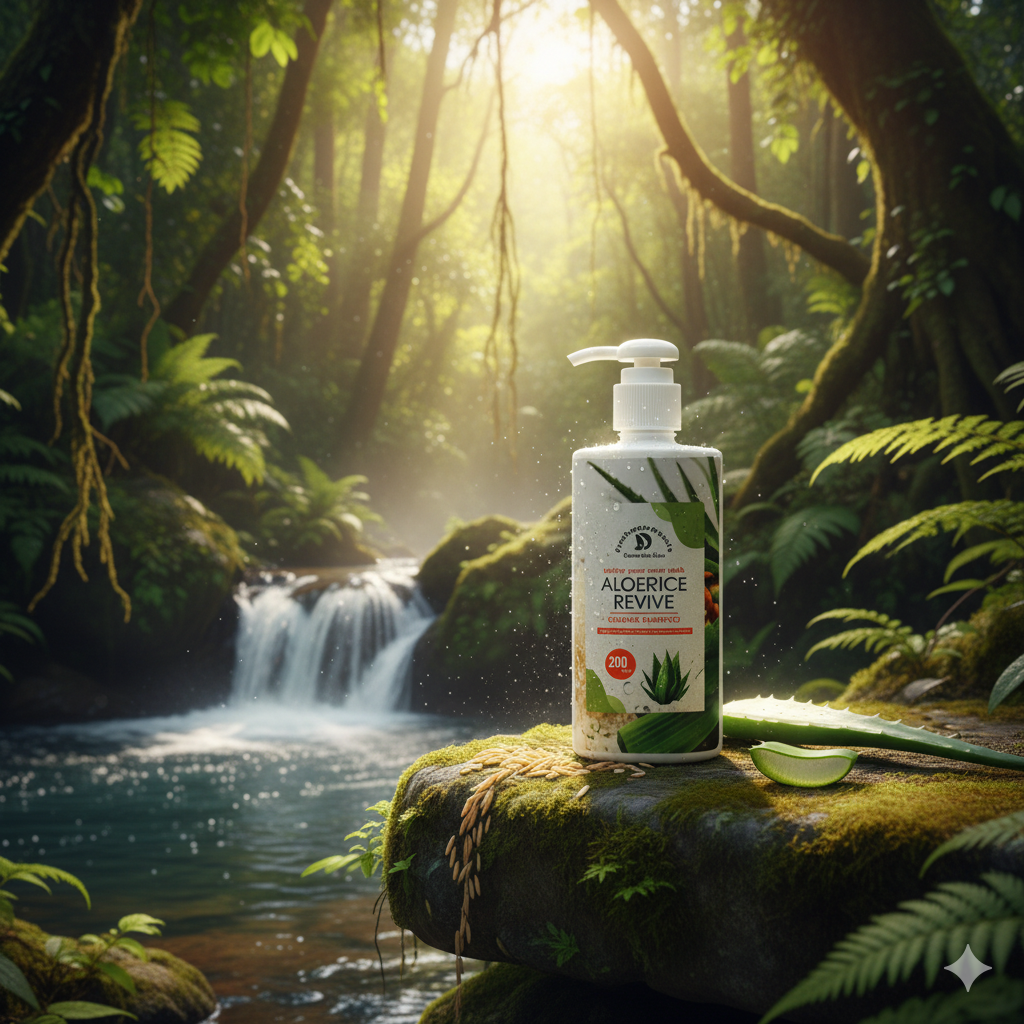 Aloerice Revive – Organic Nourishing Shampoo