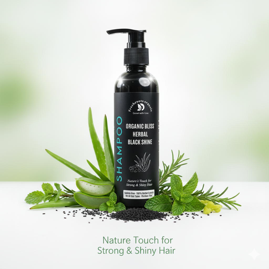 Shampoo Organic Bliss Herbal Black Shine