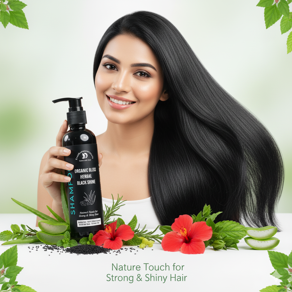 Shampoo Organic Bliss Herbal Black Shine